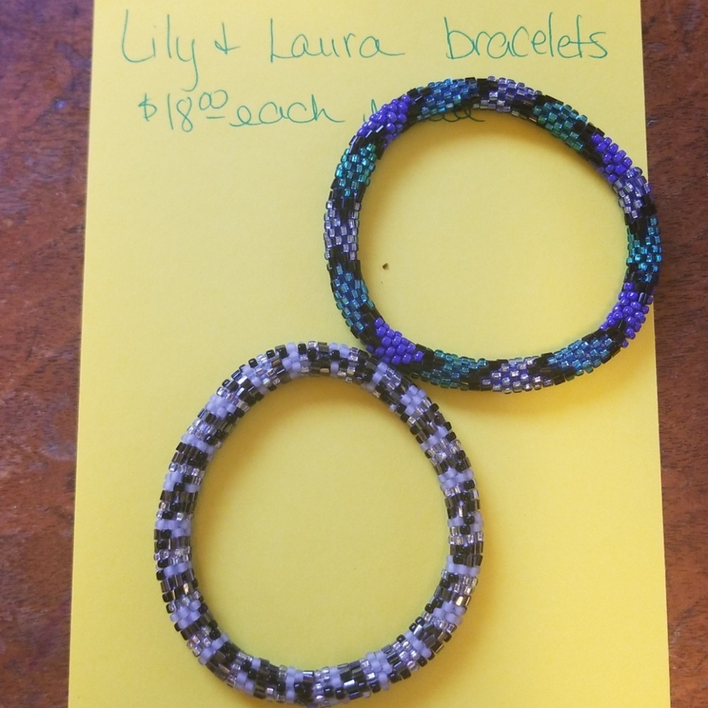 2 Lily and Laura bracelets
